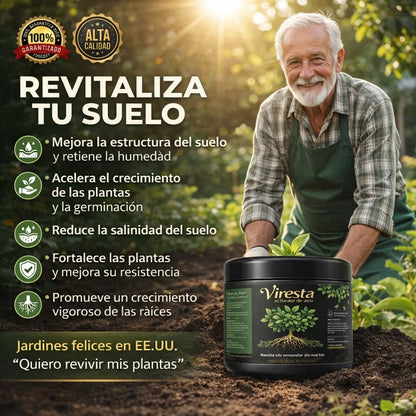 REVITALIZADOR DE SUELO CON ÁCIDO HÚMICO — CRECIMIENTO INTENSIVO PARA PLANTAS Y JARDÍN